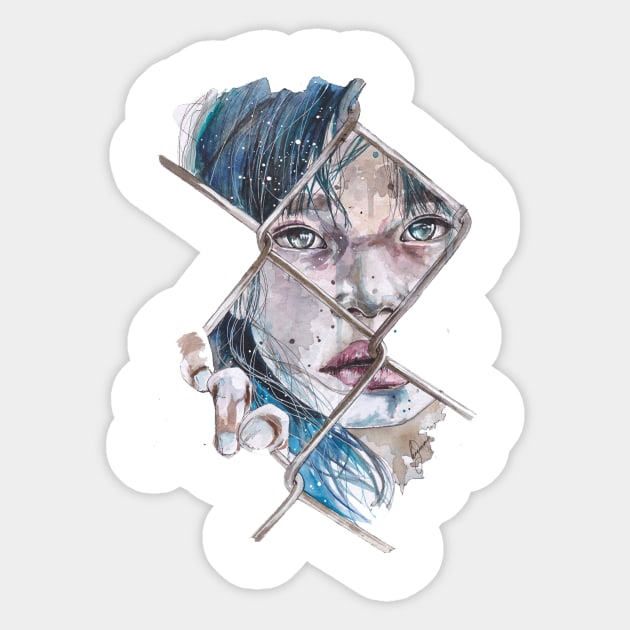 In this world and the next Sticker by Liza's Brushes